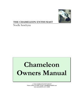 Chameleon Owners Manual