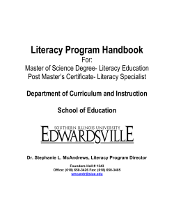Literacy Program Handbook June 2010