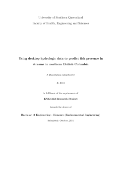 University of Southern Queensland Faculty of Health