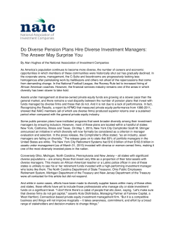 Do Diverse Pension Plans Hire Diverse Investment Managers: The