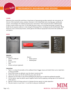 instruments! washboard and spoons