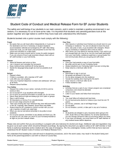 The safety and well-being of our students is our main concern, and