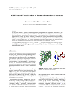 GPU-based Visualisation of Protein Secondary Structure