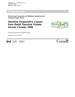 Gasoline Evaporative Losses from Retail Gasoline
