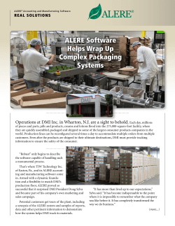 ALERE Software Helps Wrap Up Complex Packaging Systems