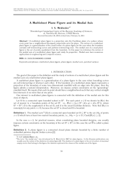 A Multisheet Plane Figure and its Medial Axis