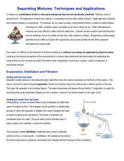Separating Mixtures Reading