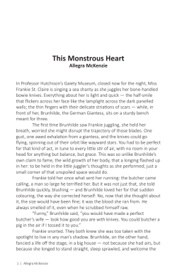 This Monstrous Heart - The Writers` Trust of Canada