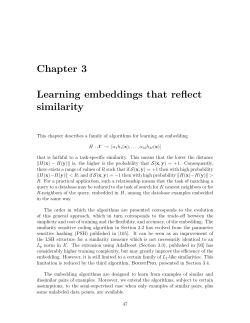 Chapter 3 Learning embeddings that reflect similarity