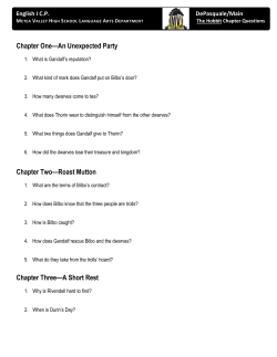 Chapter One&mdash;An Unexpected Party Chapter Two&mdash;Roast Mutton