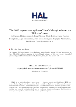 The 2010 explosive eruption of Java`s Merapi volcano - a `100