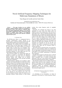 Novel Artificial Frequency Mapping Techniques for Multi
