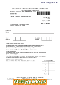 9701/02 - StudyGuide.PK