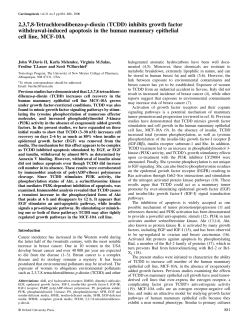 2,3,7,8-Tetrachlorodibenzo-p-dioxin (TCDD) inhibits growth factor