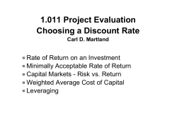 Choosing A Discount Rate