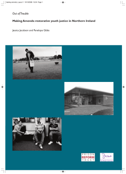 Making Amends: restorative youth justice in