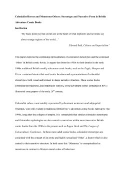 Colonialist Heroes and Monstrous Others