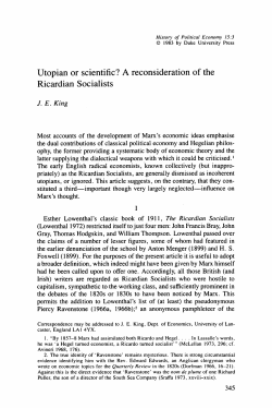 ricardian socialists