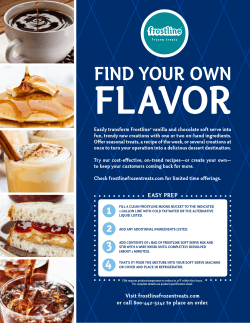 FIND YOUR OWN FLAVOR