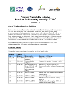 Best Practices for Preparing to Assign GTINs