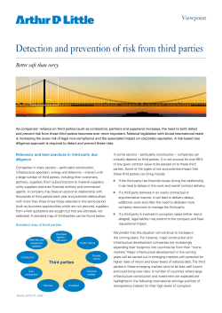 Detection and prevention of risk from third parties