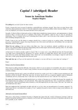 Marx Reader - University of Warwick