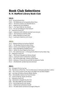 Book Club Selections - Washington County, MN