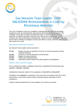 SMLAOSW6 Reinstatement in Cold