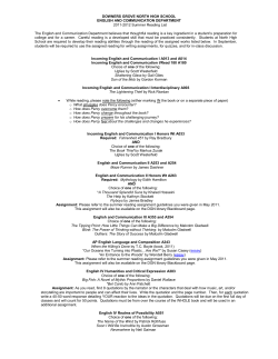 english and communication department