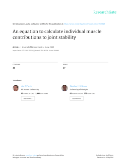 An equation to calculate individual muscle contributions