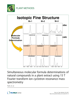 Simultaneous molecular formula determinations of natural