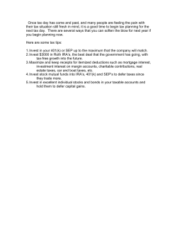 Once Tax Time Has Past - Magnolia Financial Planning