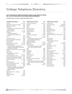 College Telephone Directory