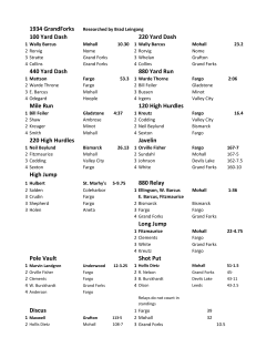 1934 GrandForks 100 Yard Dash 220 Yard Dash 440 Yard Dash