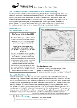 Section 1 questions: The Treaty of Neah Bay 1855