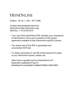 HeinOnline PDF