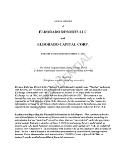 confidential - Eldorado Resorts