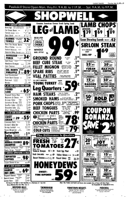 LAMB (IAMB CHOPS Leg Quarters HONEYDEWS SIRLOIN STEAK