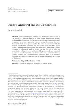 Frege`s Ancestral and Its Circularities