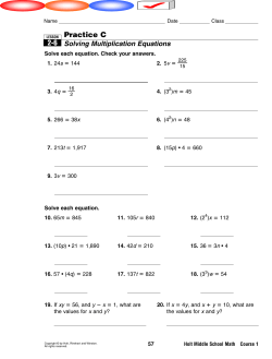 Practice C 2-6 - Scarsdale Public Schools