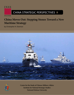 China Moves Out: Stepping Stones Toward a New Maritime Strategy