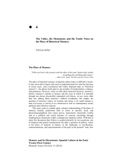 Memory and Its Discontents: Spanish Culture in the Early Twenty