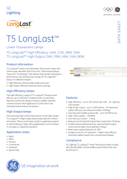 T5 LongLast&trade; - GE Lighting