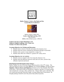 Rufino Tamayo`s Noche y Dia/Night and Day Lesson Plan for