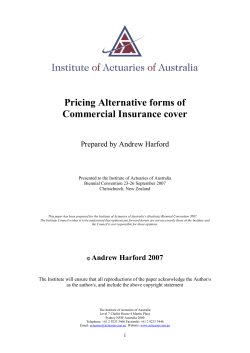 Pricing Alternative forms of Commercial