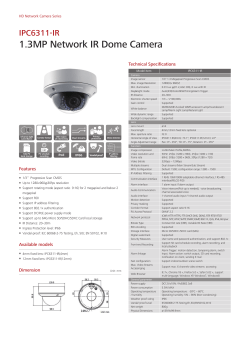 1.3MP Network IR Dome Camera