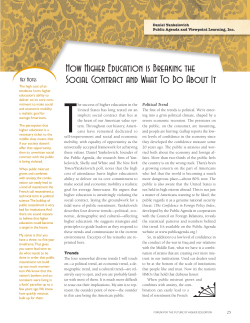 How Higher Education is Breaking the Social Contract