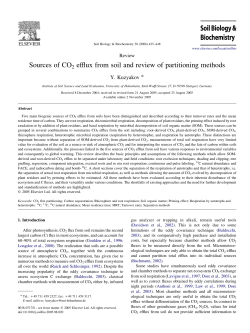 Sources of CO2 efflux from soil and review of partitioning