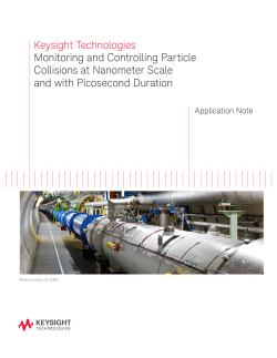 Keysight Technologies Monitoring and Controlling Particle
