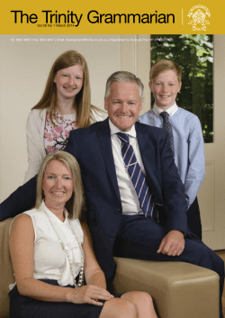 The Trinity Grammarian - Trinity Grammar School, Kew